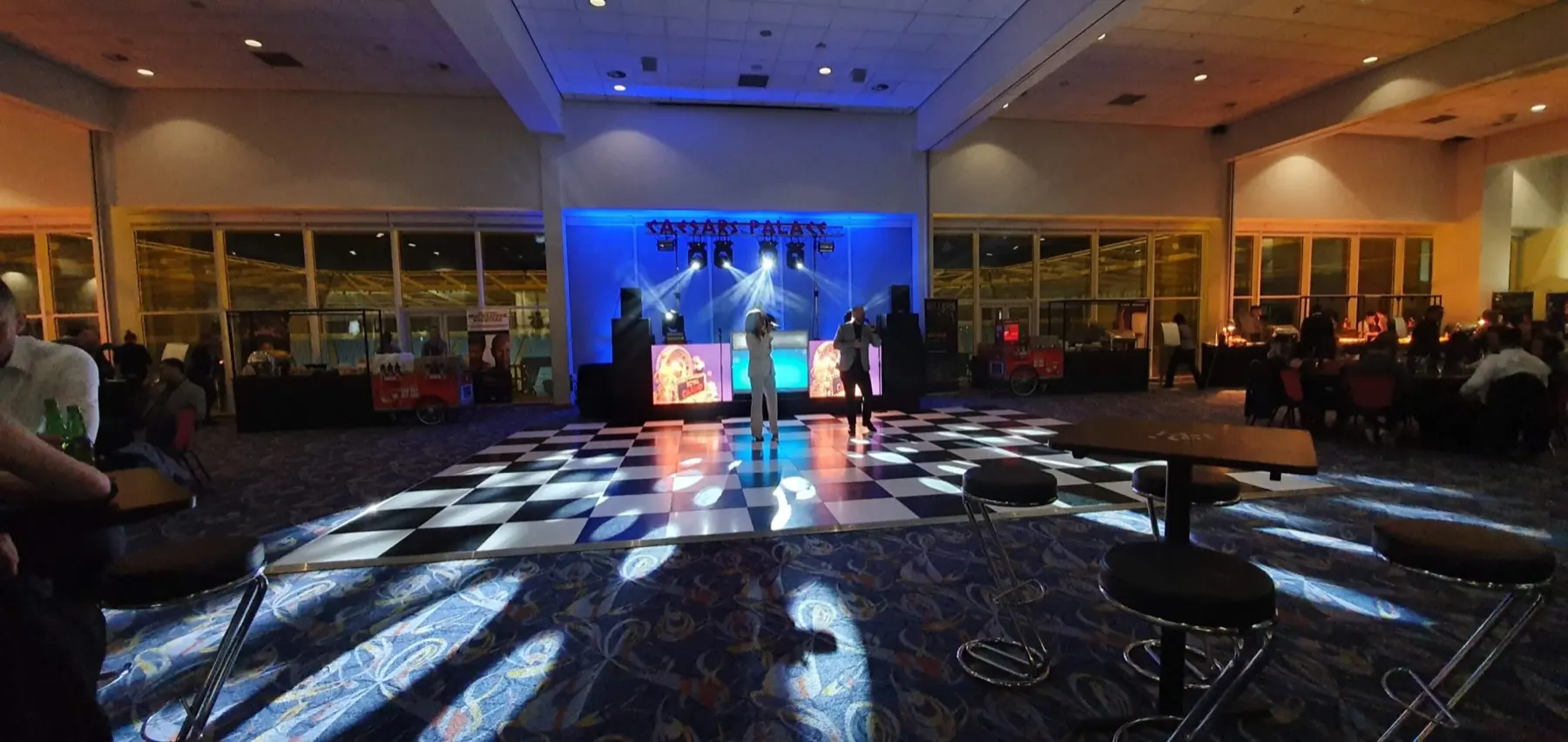 Awards event production with dance floor and intelligent lighting