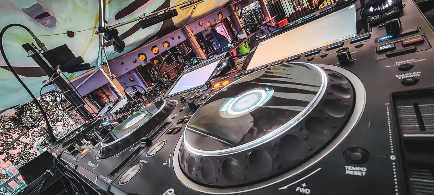 Professional DJ equipment for nightlife and private event production